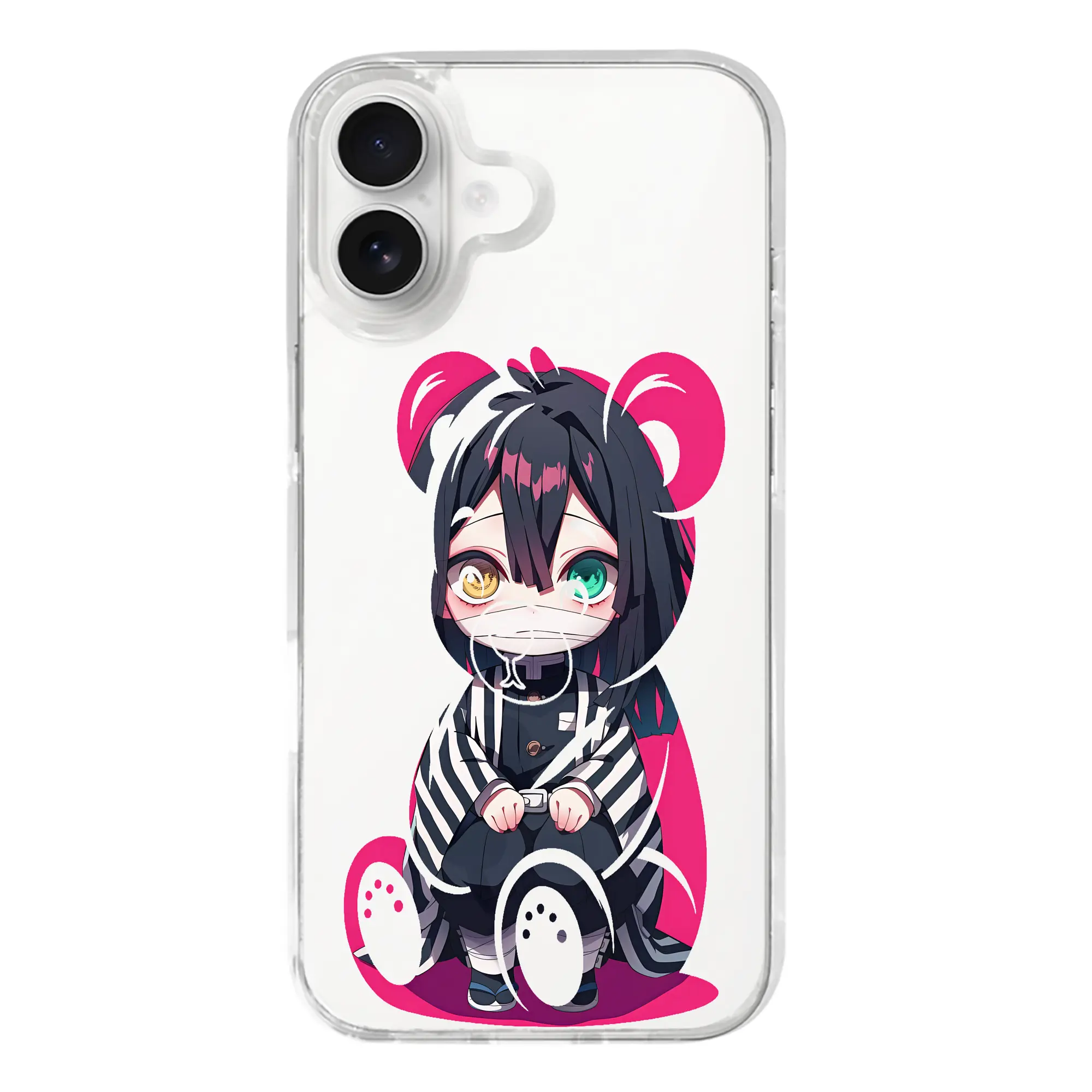 鬼滅の刃 グッズ,伊黒 小芭内 - iPhone 17シリーズ 透明スマホケース – 薄型・耐衝撃・精密フィット保護カバー